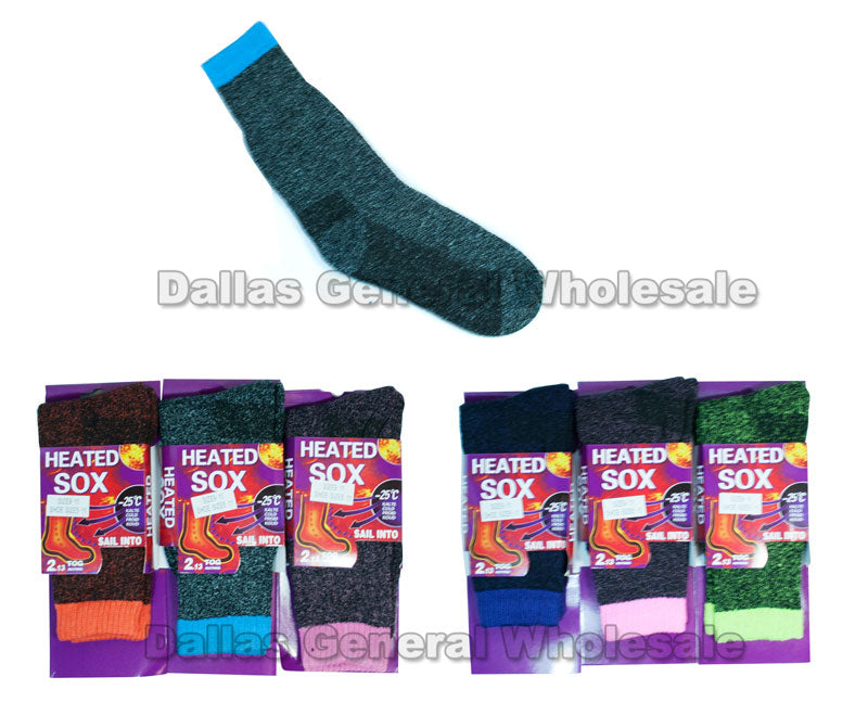 Women Thermal Crew Socks Wholesale - Dallas General Wholesale