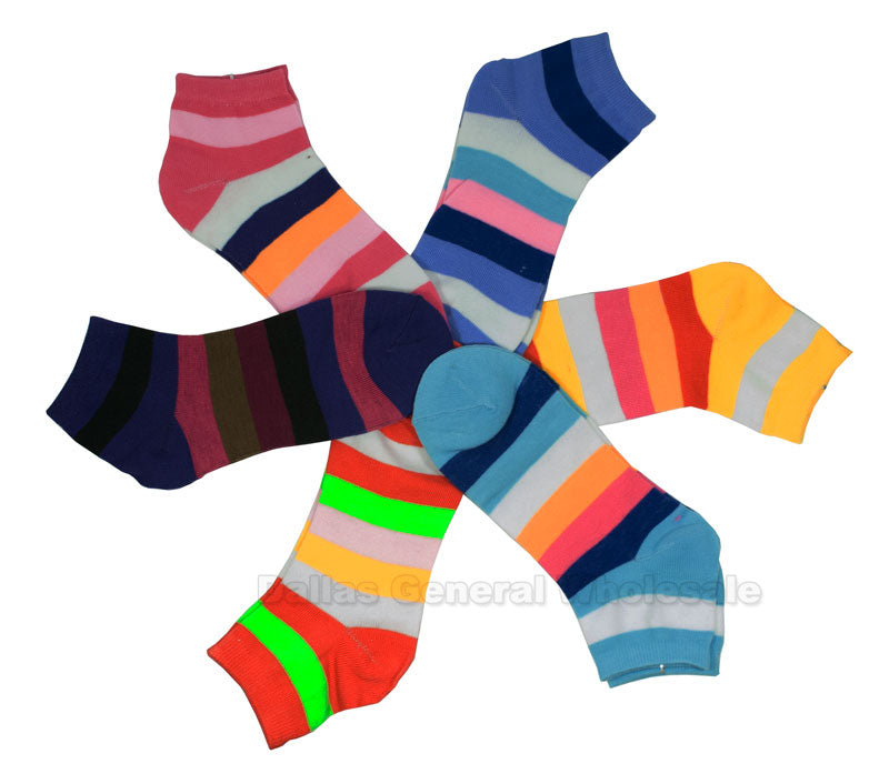 Girls Fun Casual Ankle Socks Wholesale - Dallas General Wholesale