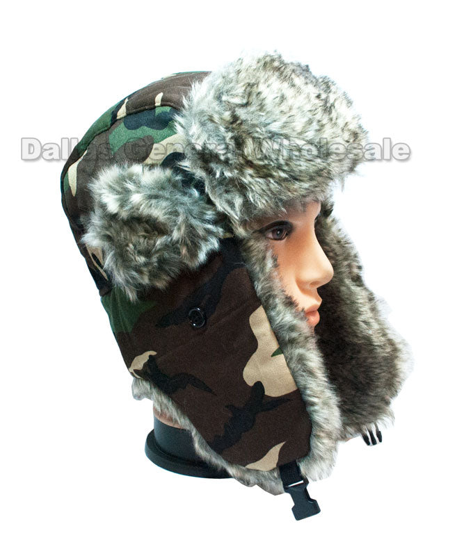 Camouflage Trooper Aviator Hats Wholesale - Dallas General Wholesale