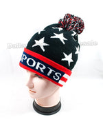USA American Flag Knitted Beanie Caps Wholesale - Dallas General Wholesale
