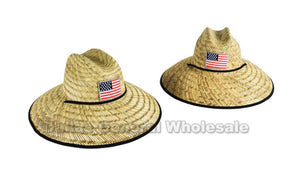 Adults Summer USA Straw Hats Wholesale