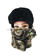 Camouflage Fur Bomber Hats with Mask Wholesale - Dallas General Wholesale