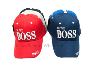 "I'm the Boss" Casual Caps Wholesale