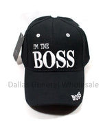 "I'm the Boss" Casual Caps Wholesale
