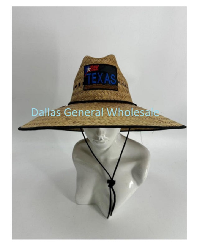 Unisex Texas Map Patch Straw Hats Wholesale