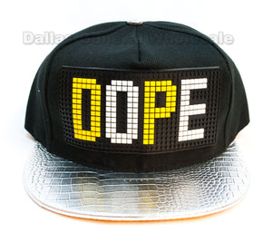 "DOPE" Trendy Snap Back Flat Bill Caps Wholesale - Dallas General Wholesale