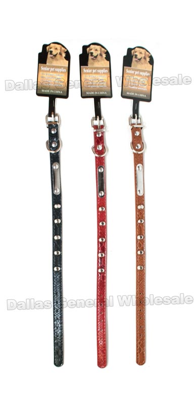 Studded Leather Pet Collars Wholeasle