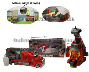 Electronic Toy Robot Fire Trucks Wholesale