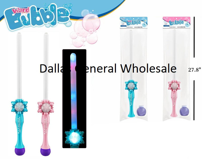Light Up Snowflake Bubble Swords Wholesale