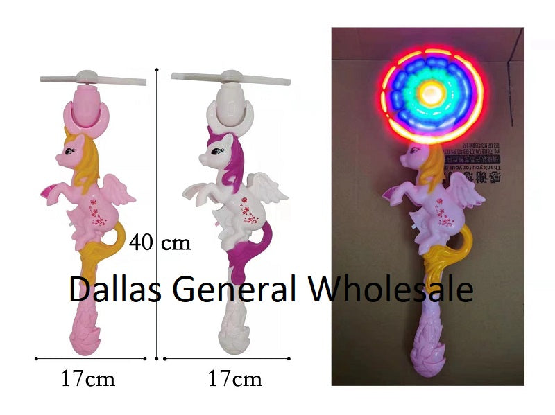 Carnival Toy Light Up Unicorn Windmill Wands Wholesale