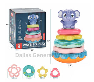 5 PC Baby Elephant Teether Toy Gift Sets Wholesale