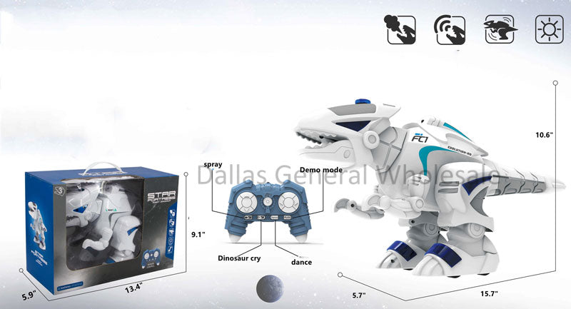 Toy Electronic RC Dino Robot w/ Smoke Wholesale