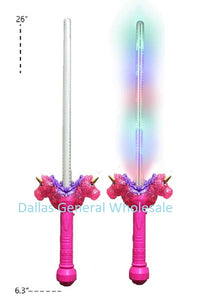 26" Carnival Glowing Unicorn Swords Wholesale