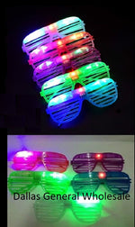 Flashing Light Up Novelty Shaded Glasses Wholesale