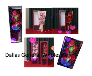 Luxury Lite Up Rose Bouquets Gift Set Wholesale