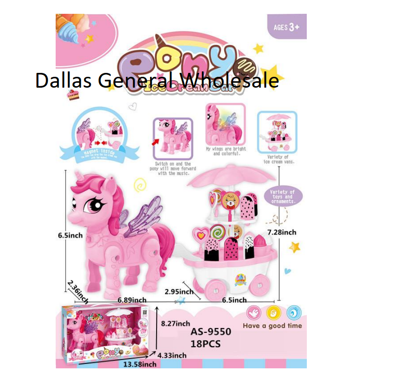 B/O Unicorn Ice Cream Cart Wholesale