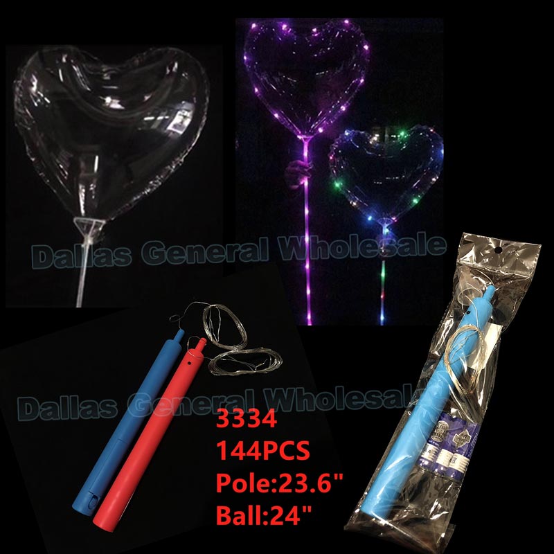 Glow In Dark Heart Balloons Wholesale - Dallas General Wholesale