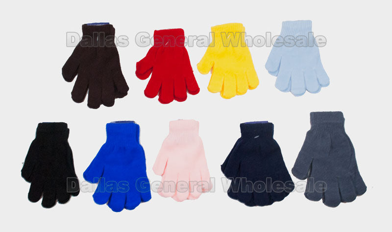 Kids Classic Fashion Full Finger Gloves Wholesale - Dallas General Wholesale