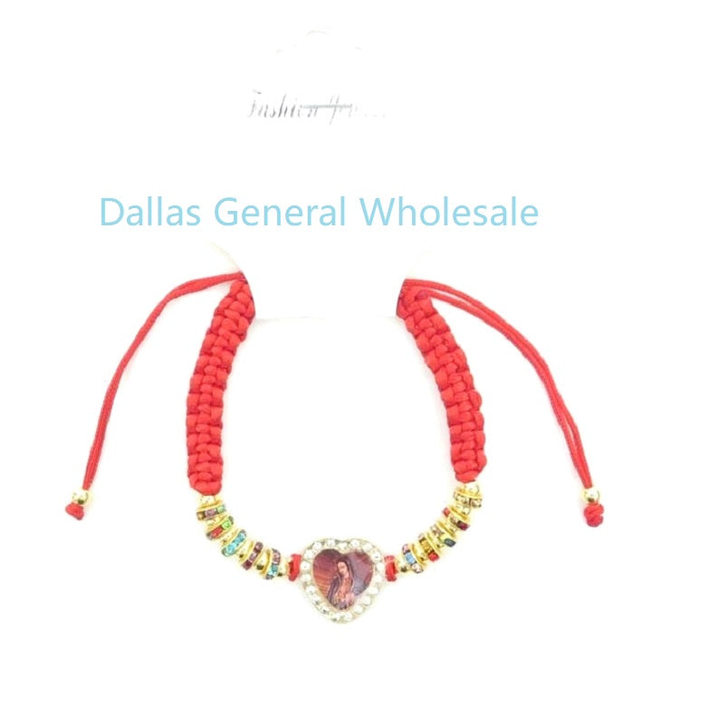 Heart Lady Guadalupe Drawstring Bracelets Wholesale