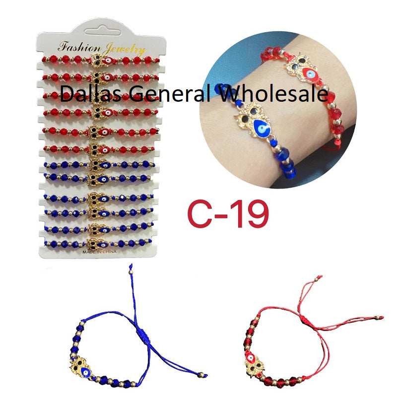 Owl Drawstring Charm Bracelets Wholesale