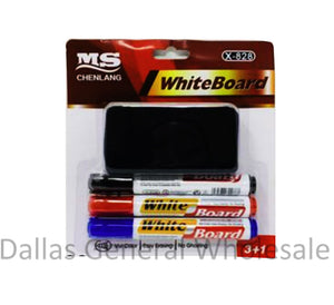 3PC Dry Erase Markers w/ Eraser Wholesale