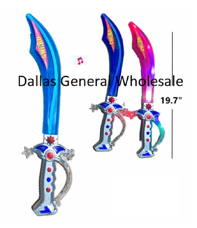 Glowing LED Light Up Pirate Swords Wholesale