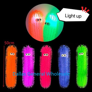 Novelty Toy Light Up Puffer Worm Balls Wholesale