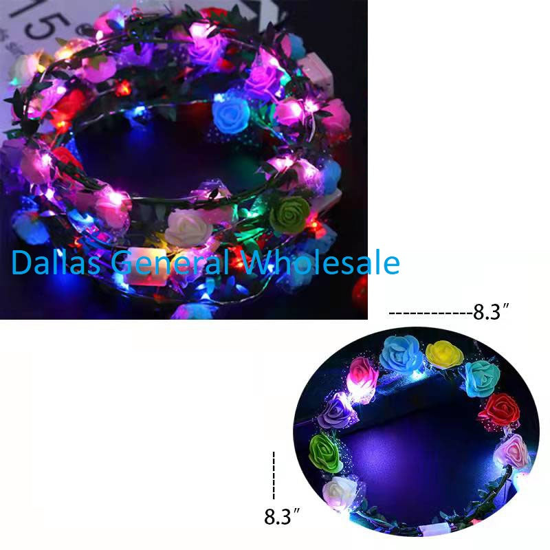 Light Up Flower Halo Headbands Wholesale