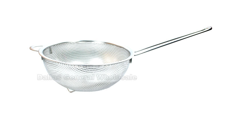 Stainless Steel Strainer with Handle Wholesale - Dallas General Wholesale