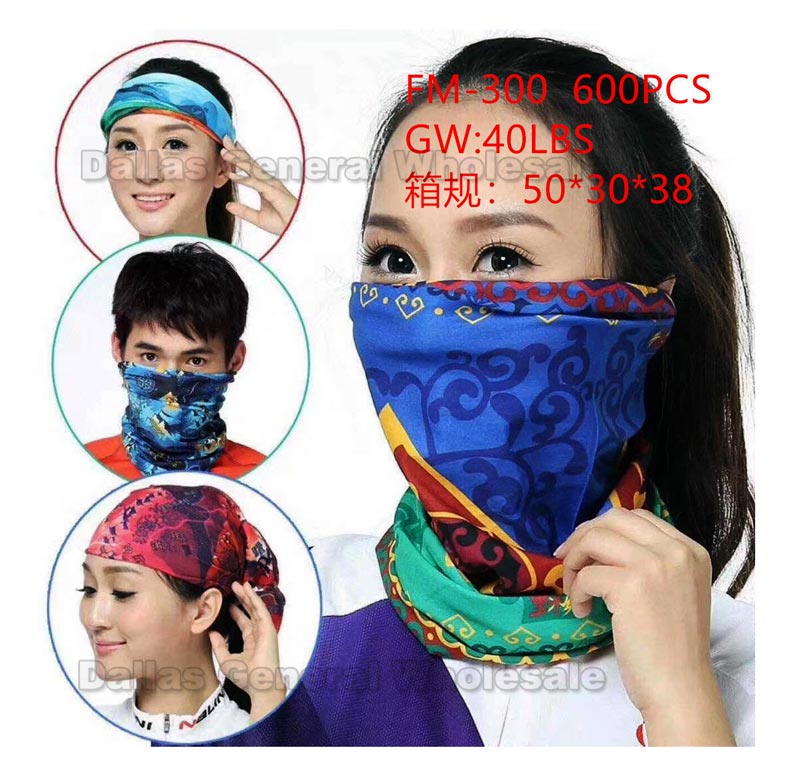 Multi Use Tubular Bandanna Masks Wholesale