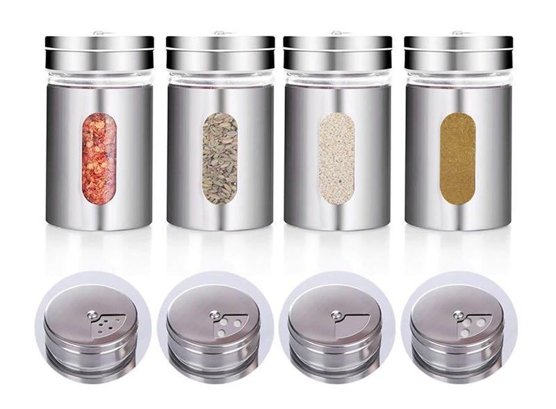 6 Wholesale Stainless Steel BatterY-Operated Salt And Pepper Grinder - at 