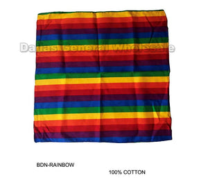Rainbow Color Bandannas Wholesale