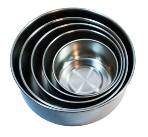 5 PC Stainless Steel Food Storage Bowls w/ Lids Wholesale - Dallas General Wholesale