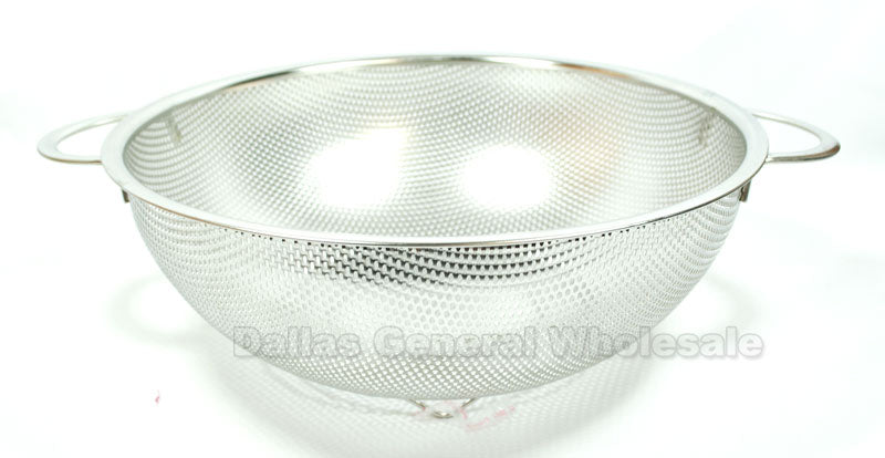 Stainless Steel Rinse Baskets Colanders Wholesale - Dallas General Wholesale