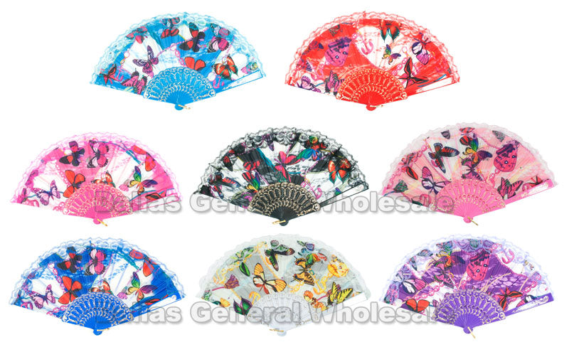 Printed Handheld Folding Fans Wholesale - Dallas General Wholesale