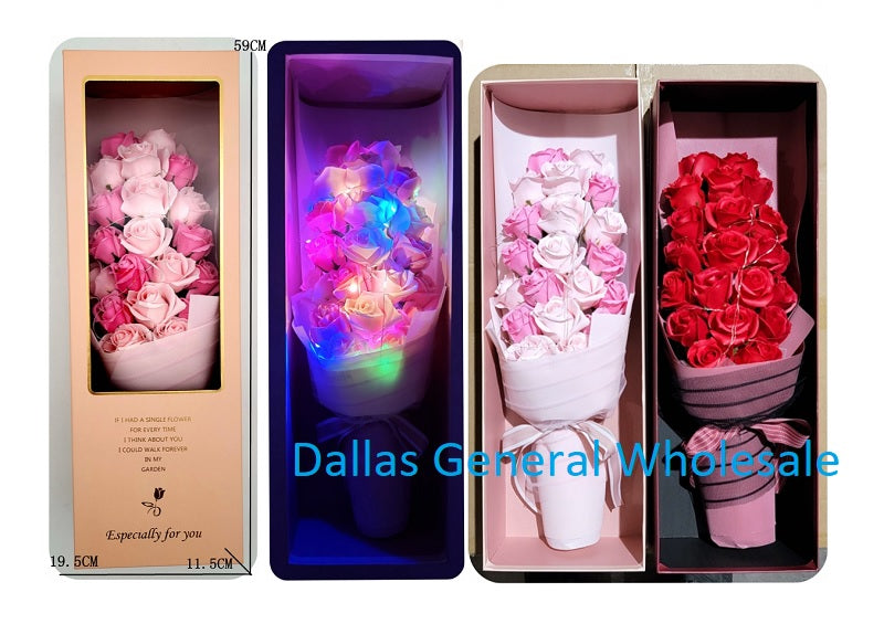 Luxury Lite Up Rose Bouquets Gift Set Wholesale