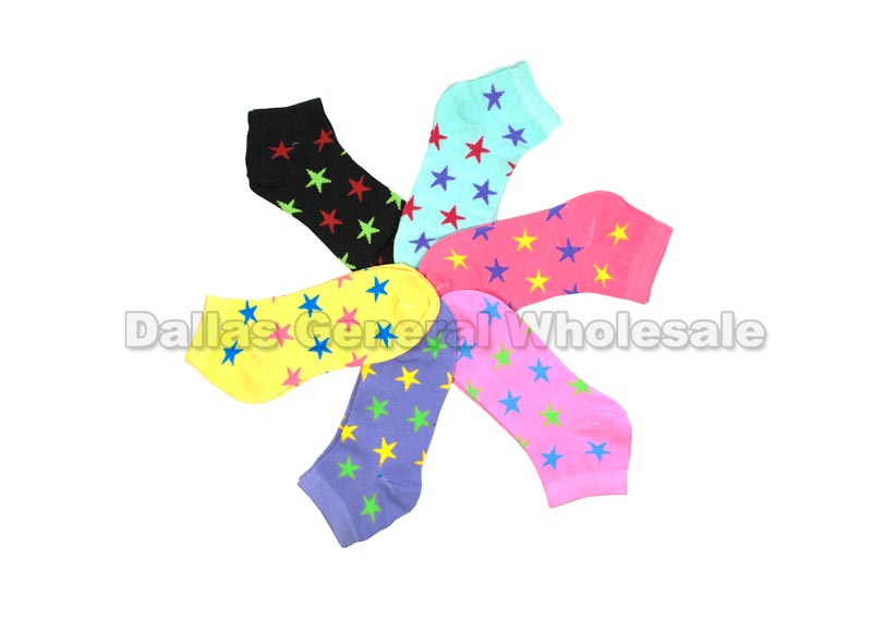Women's Star Design Casual Ankle Socks - Dallas General Wholesale