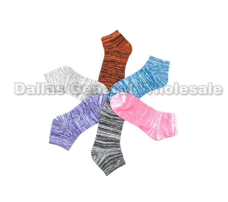 Women's Patterned Casual Ankle Socks - Dallas General Wholesale