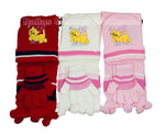 Little Girls 3 Pieces Cat Beanie Hat & Gloves & Scarf Set Wholesale - Dallas General Wholesale