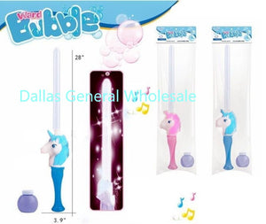 Light Up Unicorn Bubble Swords Wholesale - Dallas General Wholesale