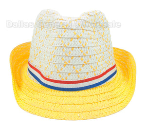 Little Kids Straw Dress Hats Wholesale - Dallas General Wholesale