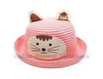 Cat Ear Kids Straw Hats Wholesale - Dallas General Wholesale