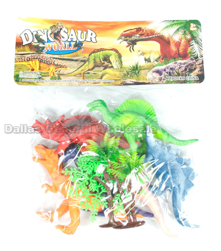 6 PC Miniature Dinosaurs Play Set Wholesale - Dallas General Wholesale