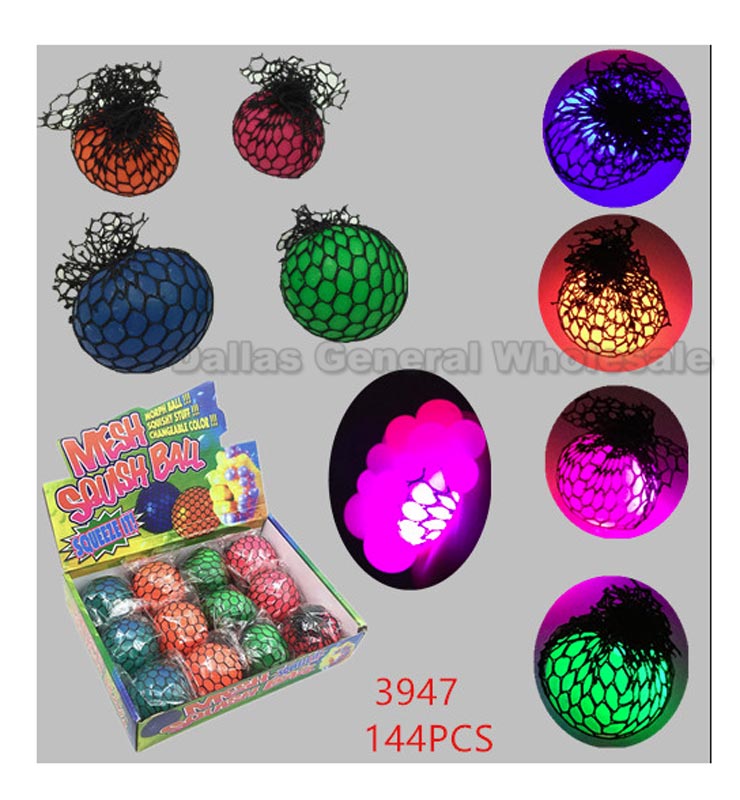 Novelty Light Up Squishy Mesh Balls Wholesale