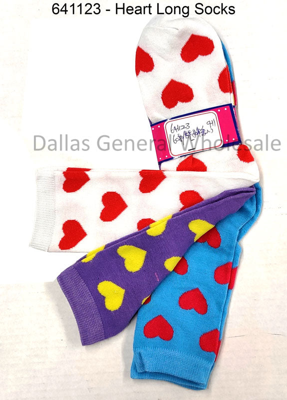 Girls Hearts Crew Socks Wholesale