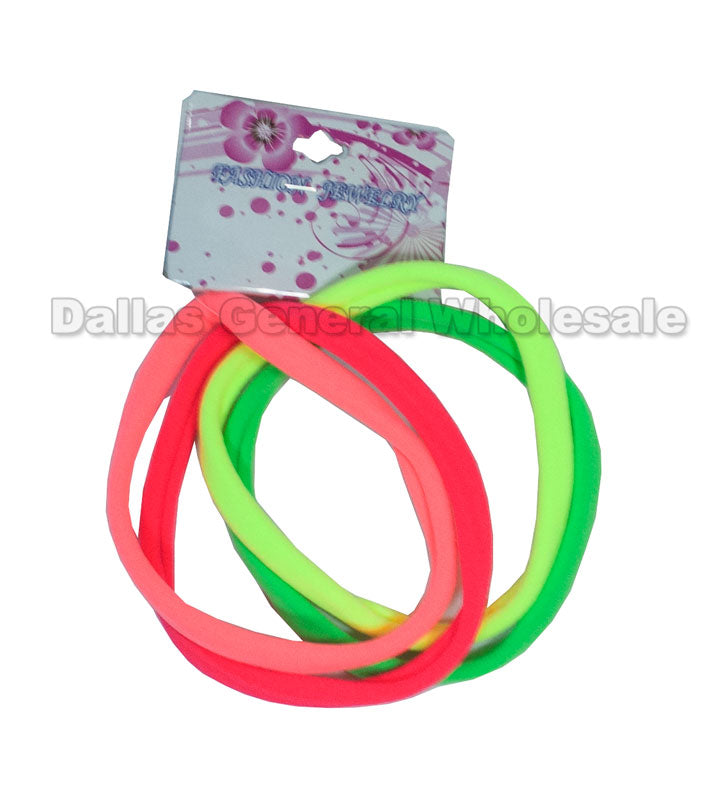 6" Neon Elastic Hair Ties Wholesale - Dallas General Wholesale