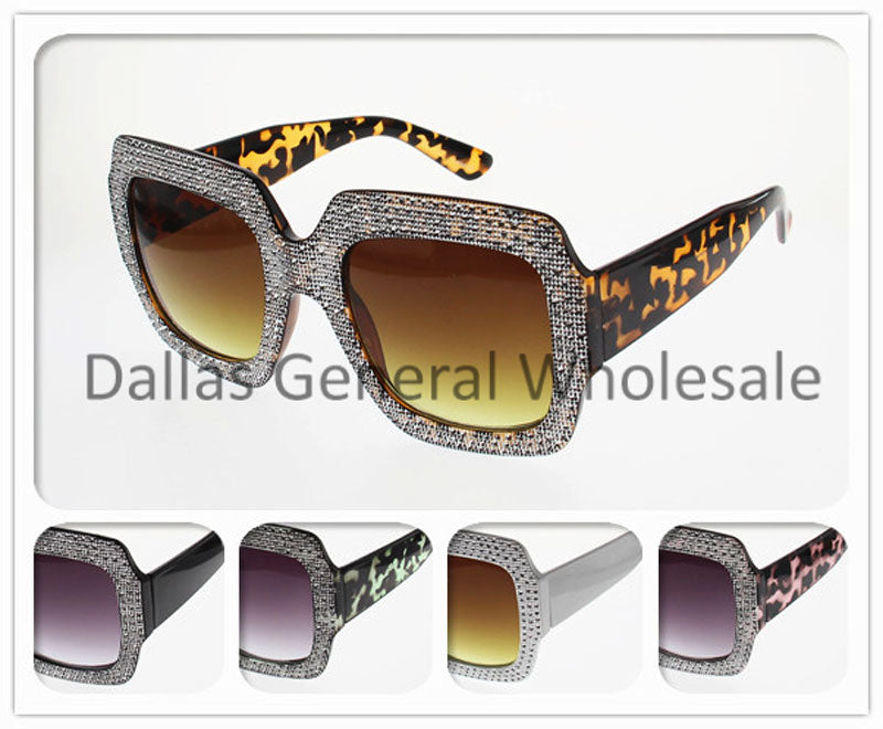 Ladies Fashion Studded Sunglasses Wholesale