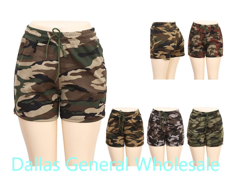 Girls Casual Camouflage Shorts Wholesale