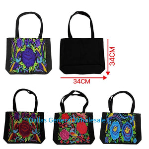 Embroidered Floral Tote Bags Wholesale