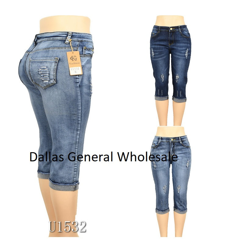 Fried Denim Women's Capri Jeans Size 5/6 Lace Crop Distressed Light Wash  Stretch | Denim women, Capri jeans, Women